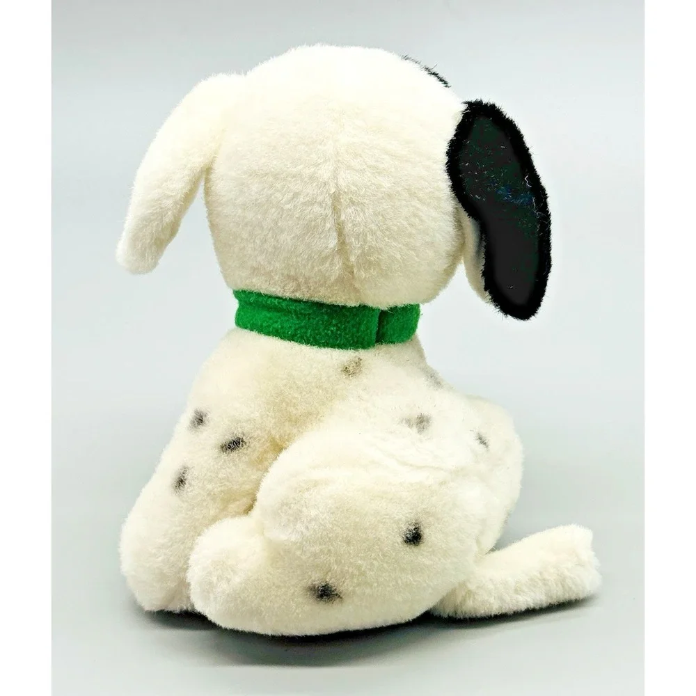 Disney Store 101 Dalmatians Patch Plush Dog Green Collar Stuffed Animal‎ 6 inch